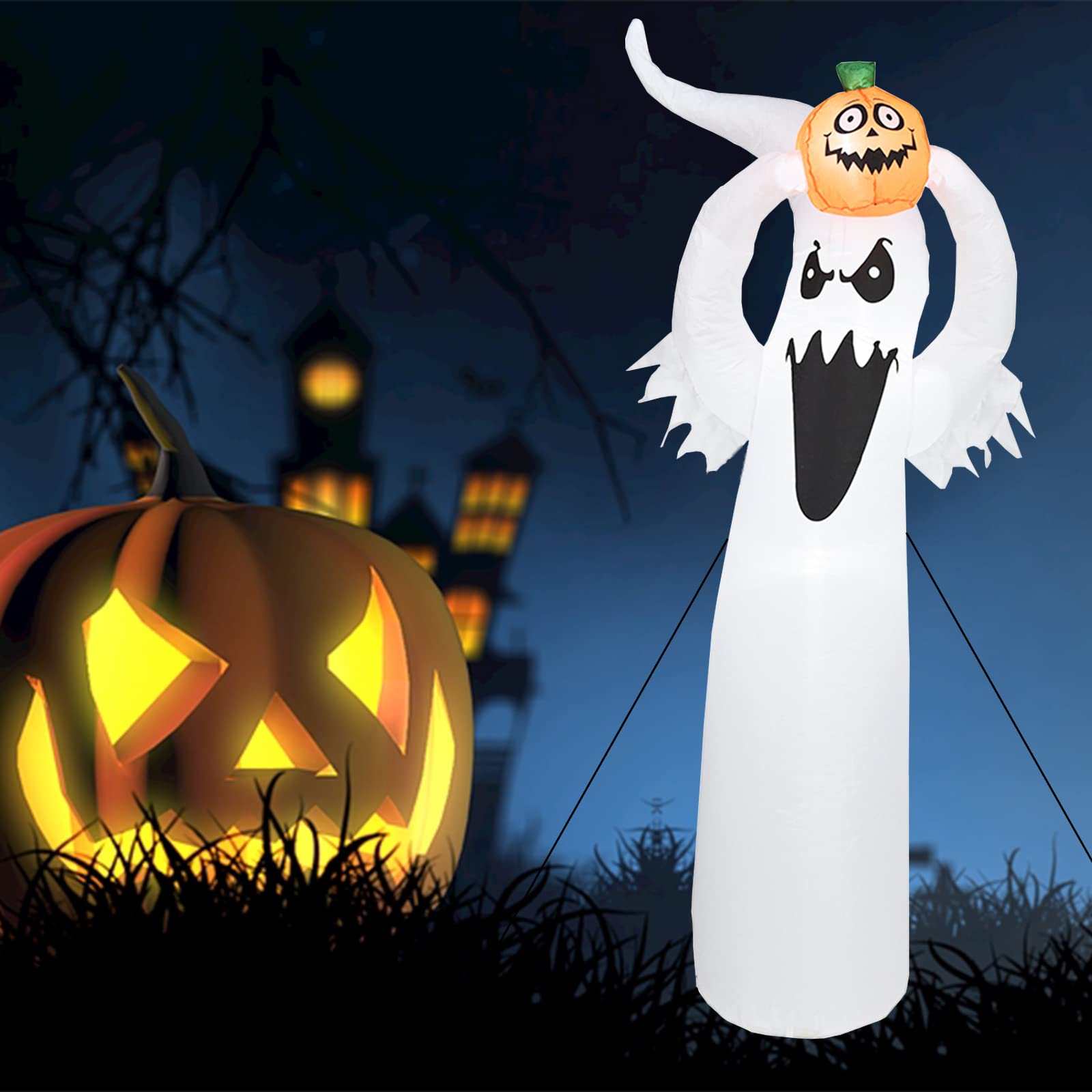 ハロウィーン 光る 雪だるま カボチャ サンタクロース ジンジャーブレッドマン Amazon.co.jp: ハロウィーン 光る 雪だるま カボチャ